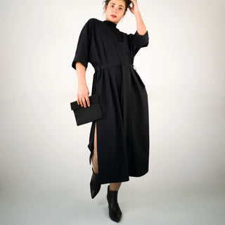 DRESS COAT | Convertible Coat Dress | Deadstock coolwool