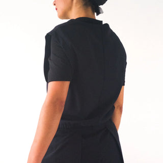 MINIMAL pullover | Short-sleeved blouse with low armholes | Wool