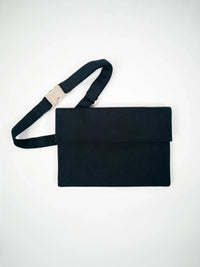 Case Fanny Pack PARIS VULCAN Crossbody Clutch Organic Moleskin handmade Berlin — Ansicht 1