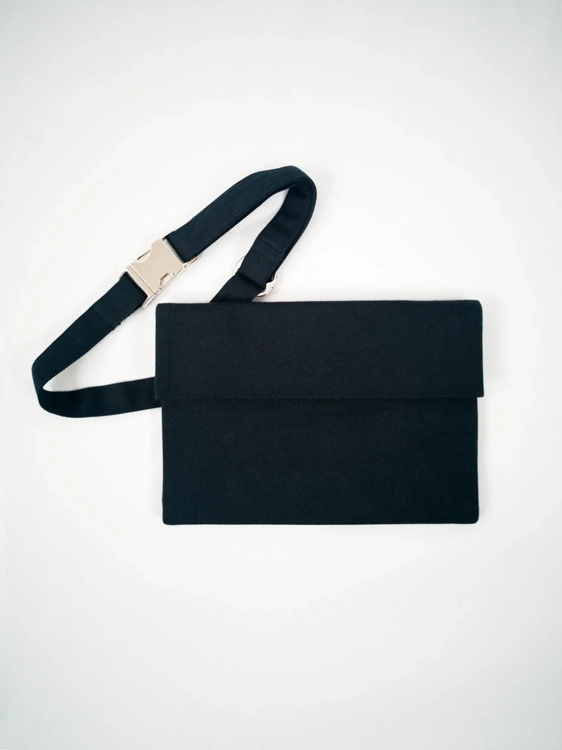 Case Fanny Pack PARIS VULCAN Crossbody Clutch Organic Moleskin handmade Berlin — KEIJN