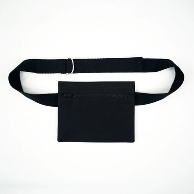BLACK KEIJN Fanny Pack Tiblisi Black – Organic Cotton Moleskin convertible