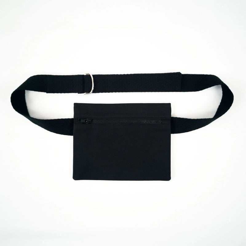 BLACK KEIJN Fanny Pack Tiblisi Black – Organic Cotton Moleskin convertible — Ansicht 3