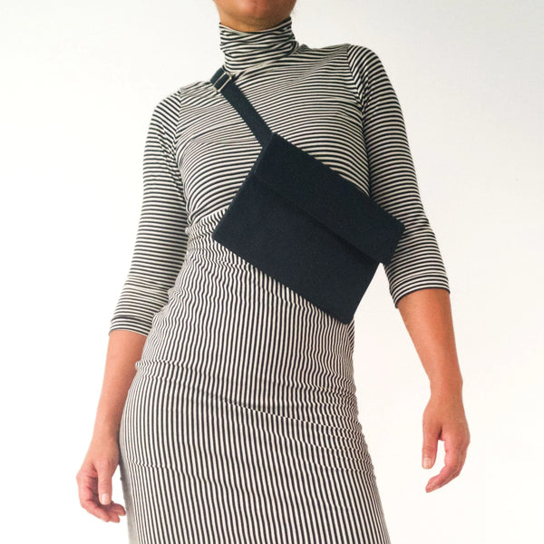 Case Fanny Pack PARIS VULCAN Crossbody Clutch Organic Moleskin handmade Berlin