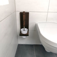 Toilettenbürstenhalter LARA aus Eichenholz – Wandmontage, handgefertigt — Ansicht 7