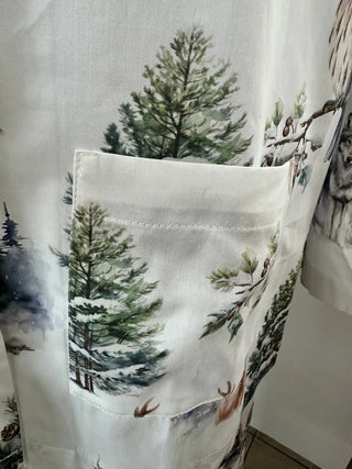 Limited Edition Satin Pyjama Chalet – 100% Mercerisierte Baumwolle | Premium Satin | 300 TC