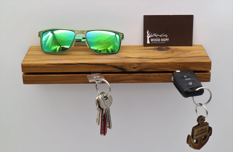 Key Rack TALEA Rustic Oak Wood – Handmade Black Forest — Ansicht 4