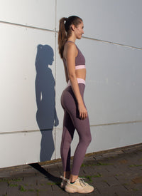 Tight Falmouth Purple Gray/Rosa – High-Waist Leggings ECONYL® — Ansicht 2