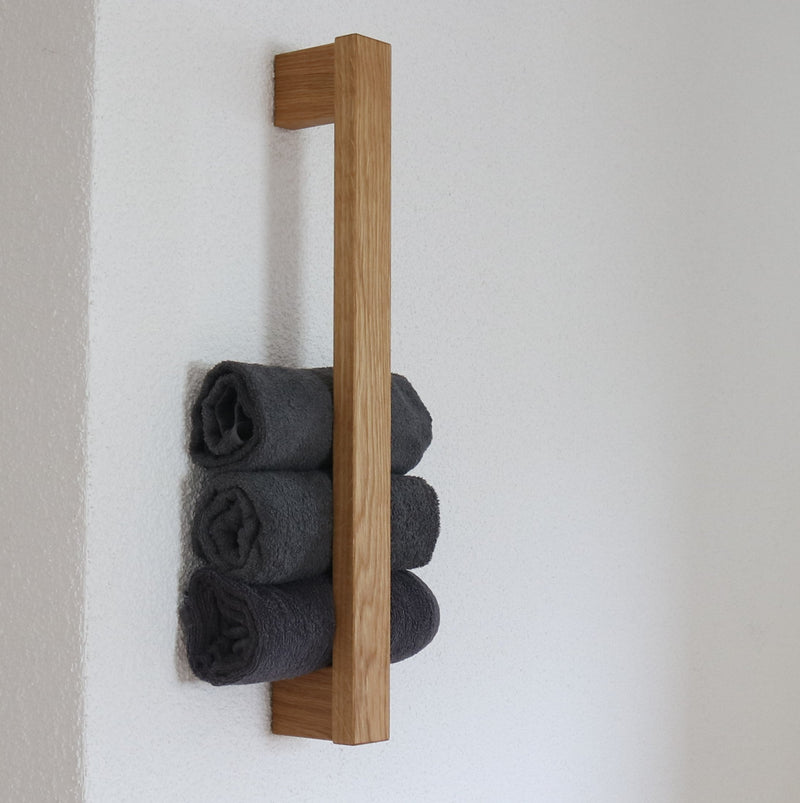 Towel rail MANUS – Solid oak handcrafted — Ansicht 5