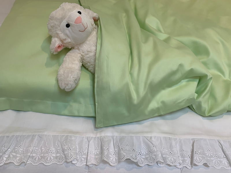 Kids Bedding Set Solid Color 100% Cotton Sateen OEKO-TEX — Ansicht 5
