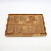 Stirnholz Schneidebrett Grano Eiche – 41 × 28 cm, handgefertigt — Ansicht 4