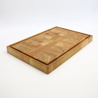 End Grain Cutting Board Grano Oak – 41 × 28 cm, handmade — Ansicht 5
