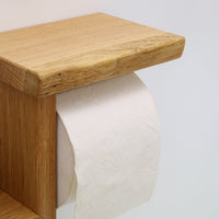 Toilettenpapierhalter LOTHAR Massivholz Eiche handgefertigt — Ansicht 5