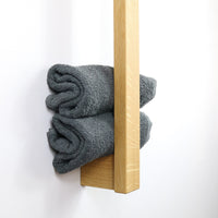 Towel rail MANUS – Solid oak handcrafted — Ansicht 4
