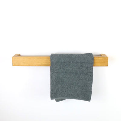 PLENAS Oak Solid Wood Towel Holder