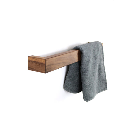 PLENAS Oak Solid Wood Towel Holder