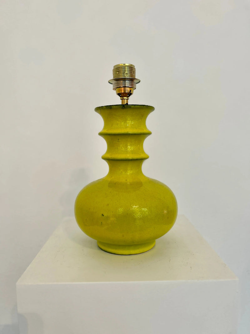 Table Lamp Steuler Handle Vase Pagoda Style Neon Yellow Mid Century Design — Ansicht 6