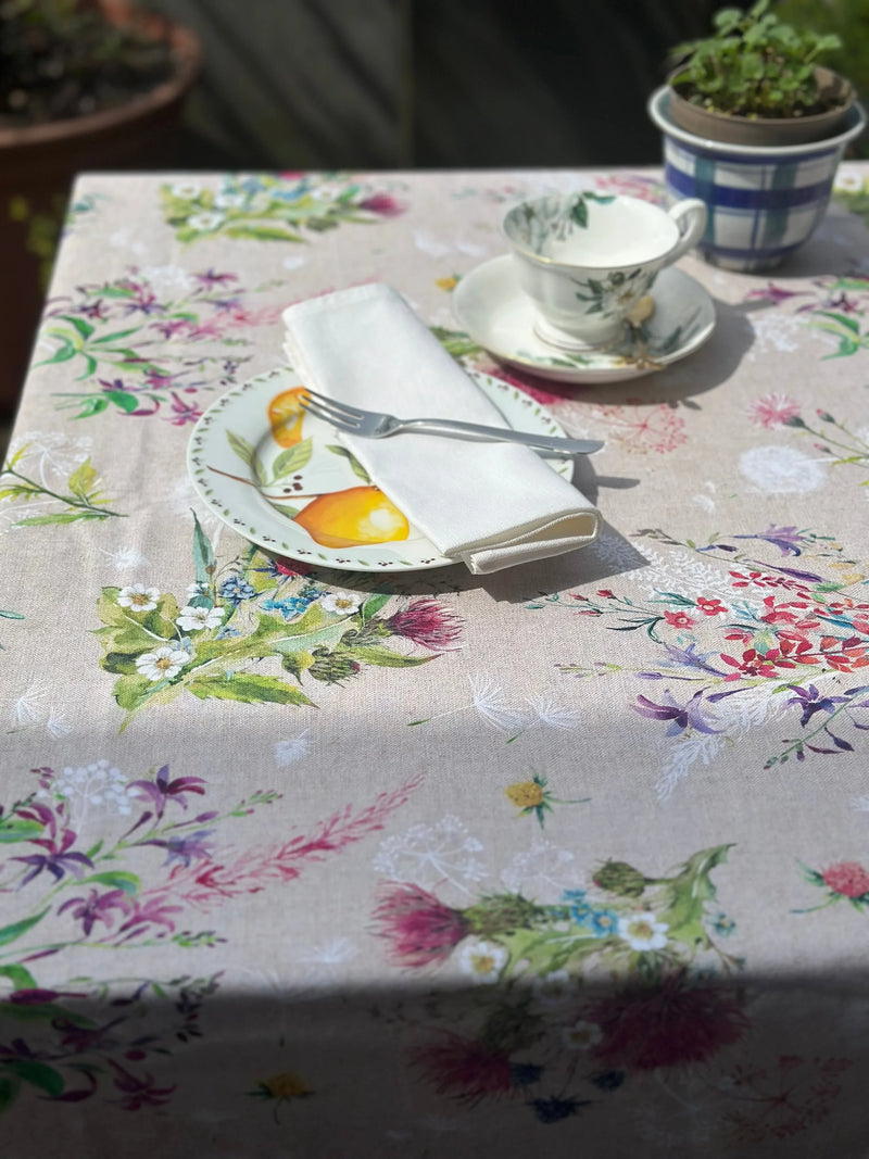 Table linen Floral Spring Design III – 100% cotton, handmade in Vorarlberg — Ansicht 2