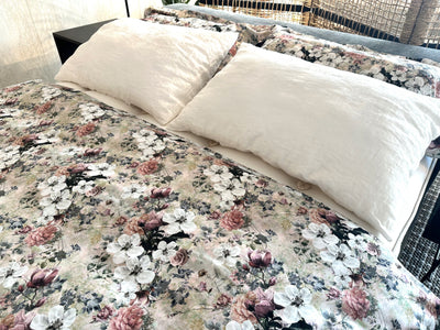 Duvet Cover Set Magnolia Pink – 100% mercerized cotton, 300 TC sateen, easy iron
