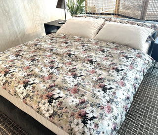 Bettwäsche-Set Magnolia Pink – 100% mercerisierte Baumwolle | Premium Satin | Bügelleicht