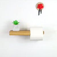 Toilet Paper Holder LEO Made of Oak – Handmade — Ansicht 4