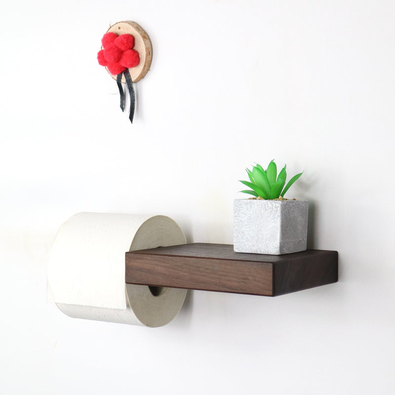 Toilet Paper Holder LEO Made of Oak – Handmade — Ansicht 5