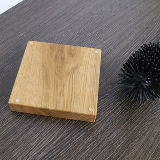 LINA wooden toilet brush holder