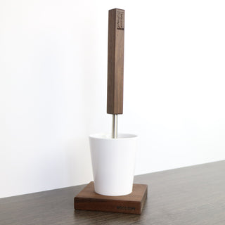 LINA wooden toilet brush holder