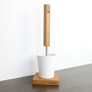 LINA wooden toilet brush holder