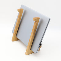 Laptop Stand "Elevate" Solid Wood – Ergonomic Height for Healthy Working — Ansicht 2
