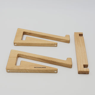 Laptop-Ständer „Elevate“ – Ergonomisch | Massivholz Eiche | Rutschfest