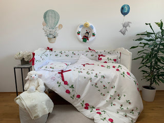 Kinderbettwäsche Set Dornröschen 100% Baumwolle Satin OEKO-TEX
