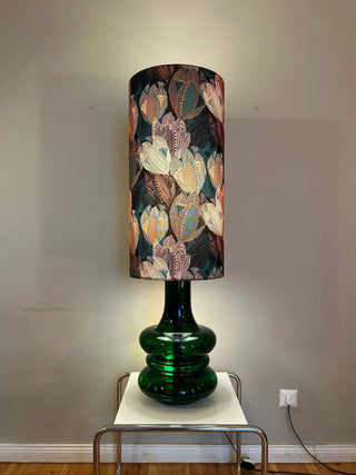 Vintage Doria Leuchte aus Opalglas – Bodenlampe | Mid Century Design | Handgefertigter Schirm