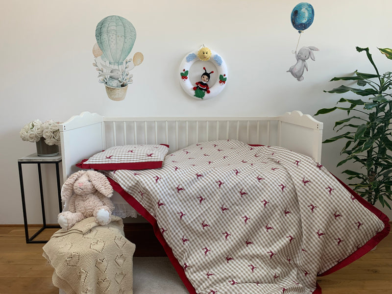 Kinderbettwäsche Set Rudolf 100% Baumwolle seidig glänzend pflegeleicht — Ansicht 1