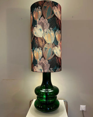 Vintage Doria Leuchte aus Opalglas – Bodenlampe | Mid Century Design | Handgefertigter Schirm