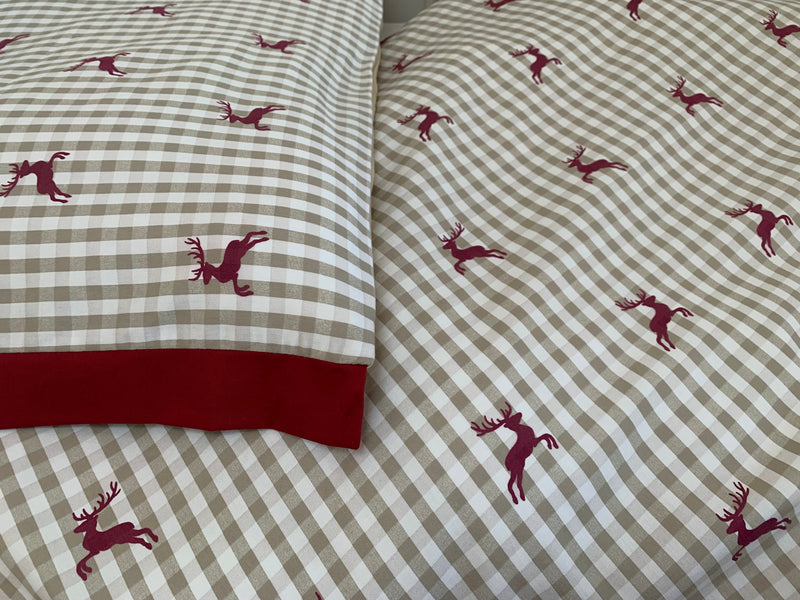 Kinderbettwäsche Set Rudolf 100% Baumwolle seidig glänzend pflegeleicht — von der Thannen Luxury Bedding