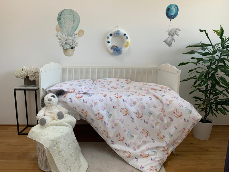 Kinderbettwäsche-Set Sweet Animal – 100 % Baumwolle, OEKO-TEX zertifiziert, Handgefertigt — Ansicht 1