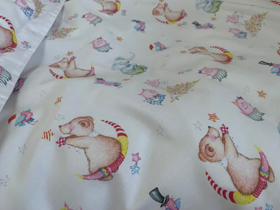 Kinderbettwäsche-Set Sweet Animal – 100 % Baumwolle, OEKO-TEX zertifiziert, Handgefertigt
