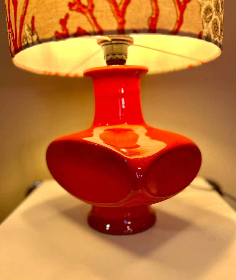 Mid Century Table Lamp Vintage Sideboard Lamp Goebel Design Restored Electrics — Ansicht 3