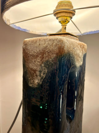 XL table lamp made from a rare fireplace vase by Uebelacker