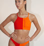 MOROCCAN HEAT – High Neck Bikini Tank Top | High neck | Color blocking | ECONYL®