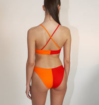 MOROCCAN HEAT Bikini Pant High Cut Colour-Blocking ECONYL® — Ansicht 2