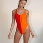 MOROCCAN HEAT One Piece Swimsuit High Leg Cut Recycled ECONYL®