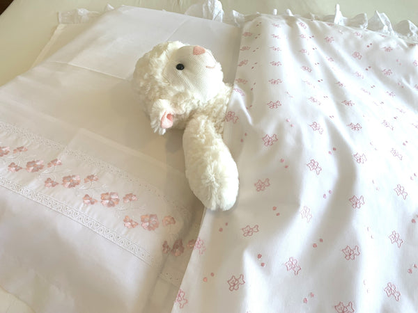 Children's Bed Linen Set Kitty – 100% Cotton | OEKO-TEX® | Handmade