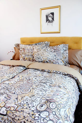 Bettwäsche-Set Gustav – 100 % Baumwolle | Satin 300 TC | bügelleicht