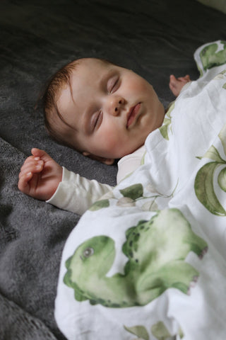 Eukalyptus Dinos Kinderbettwäsche – Natürlich | Abenteuerlich | Atmungsaktiv