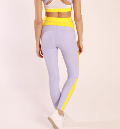 Tight Volcano Lavender High Waist Sports Leggings Training Pants