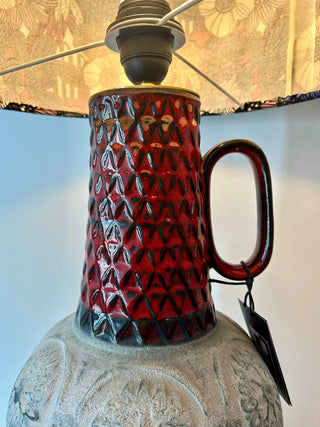 Große Bay-Keramik Lampe – Brutalismus | Fat Lava | Mid Century