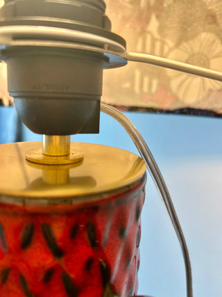 Große Bay-Keramik Lampe – Brutalismus | Fat Lava | Mid Century