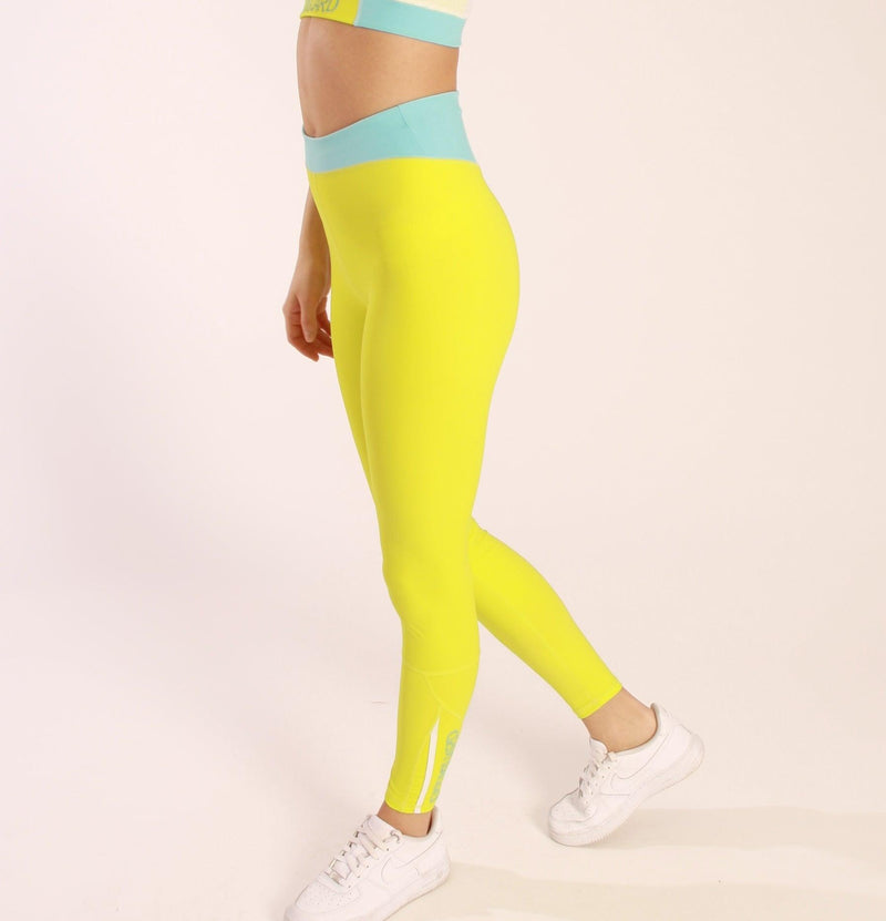 Tight Falmouth Apple Green High Waist Women's Sports Leggings ECONYL — BODY Guard Activewear