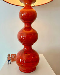 Space Age Floor Lamp Kaiser Leuchten Fire Red – Bubble Design Original Kaiser Idell — Ansicht 2